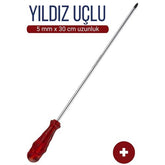 Takaz Global 5 mm Uç 30 Cm Uzunluk Yıldız Uç Tornavida
